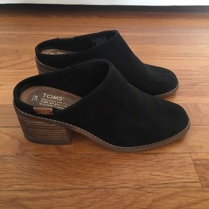 Toms Leila Mule Black Slip On